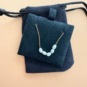 Mejuri Solid gold fresh water pearl necklace